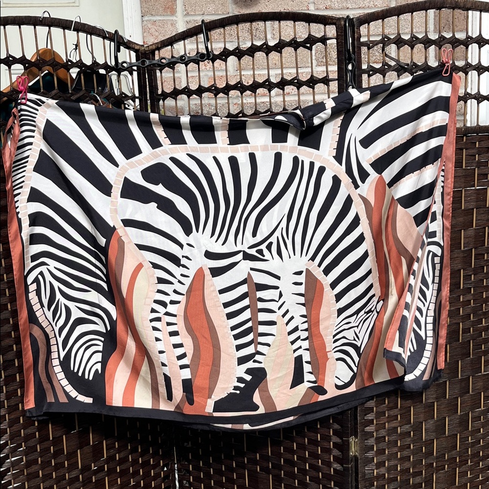 Chico's Zebra Print Top - Black, White, and Brown